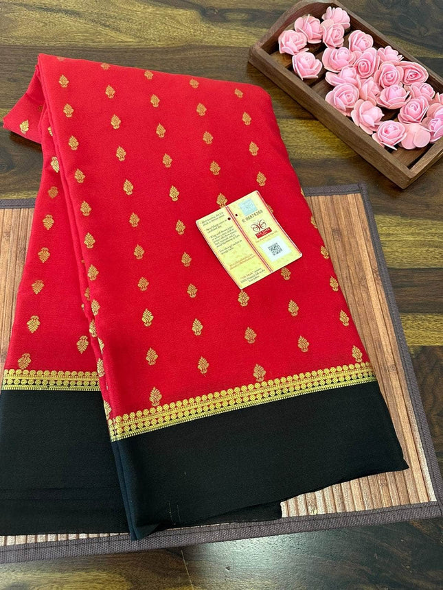 100gm Thickness Pure Mysoore Silk Saree