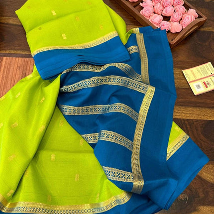 100gm Thickness Pure Mysoore Silk Saree