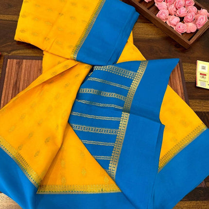 100gm Thickness Pure Mysoore Silk Saree