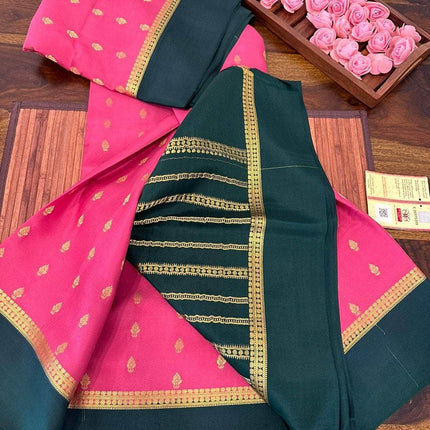 100gm Thickness Pure Mysoore Silk Saree