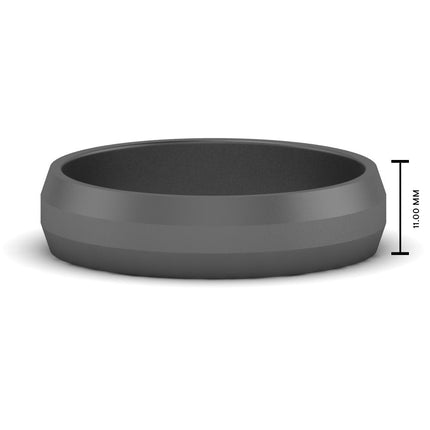 4 mm Wedding Band Beveled Edge Matte