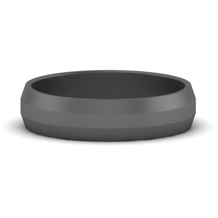 4 mm Wedding Band Beveled Edge Matte