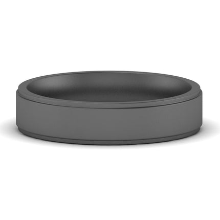 4 mm Steps Edge Comfort Fit Mens Band