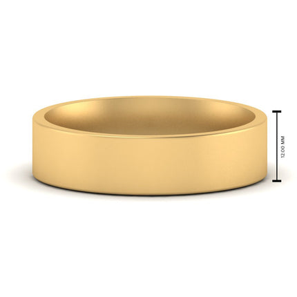 Light Weight Flat 4 mm Mens Wedding Band