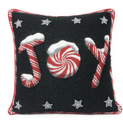 DaDa Bedding Set of 4 Pieces - Autumn Harvest Halloween & Christmas Ornaments Holiday Tapestry Throw Pillow Covers Bundle Pack - 16" x 16"