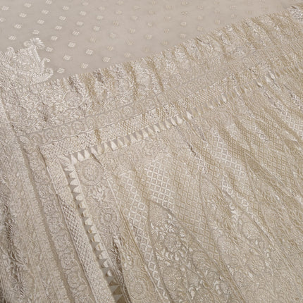 Beautiful Banarasi Lahariya Stripe Designer Khaddi Chiffon Saree