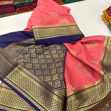 120gm Thickness Pure Mysoore Silk Saree