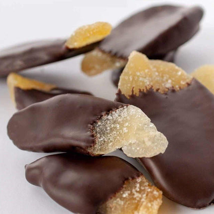 Andy Anand Vegan Belgian Dark Chocolate Ginger – All-Natural Fresh Ginger Dipped in Luxurious 60% Cocoa Butter Dark Chocolate, Exquisite Sweet & Spicy Indulgence (1 lb)