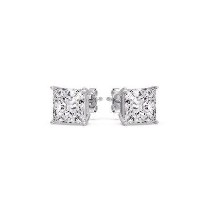 Princess Cut Diamond Stud Earring