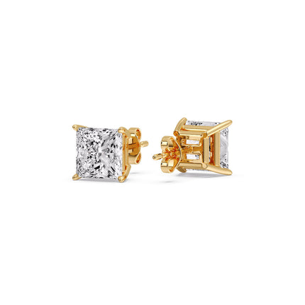 Princess Cut Diamond Stud Earring