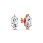 14k Rose Gold / 2 Ct / Lab Grown