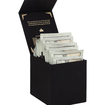 Harney Heritage – Herbal & Decaf Wrapped Sachet Sampler Black Box