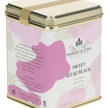 Sweet Azuki Black, Tin of 20 Sachets