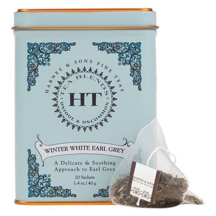 Winter White Earl Grey, HT Tin of 20 Sachets