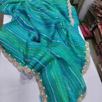 Beautiful Designer Organza Saree with sequin work
