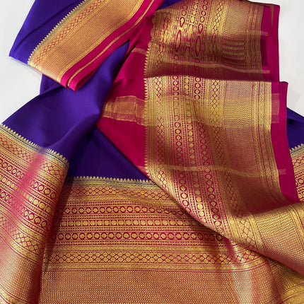 120gm Thickness Pure Mysoore Silk Saree