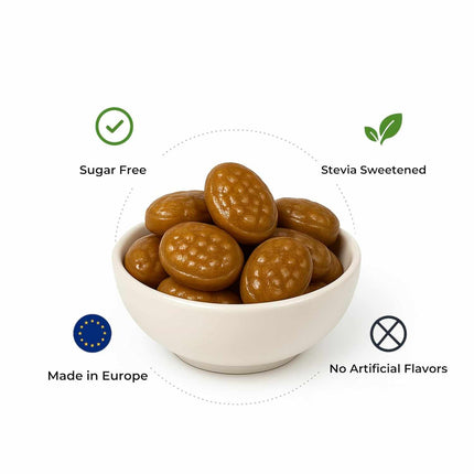 Andy Anand Chocolatier Sugar Free Australian Licorice Hard Candy - Made in Europe Naturally Sweetened with Stevia, Individually Wrapped Licorice With No Artificial Flavors (7 Oz)