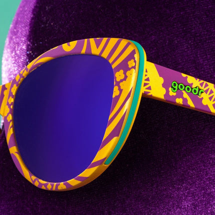 "Don't Ask How I Got These" Mardi Gras Glam G Polarized Sunglasses