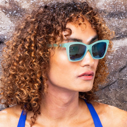 "Will Brake For Mermaids" Polarized Pop G Sunglasses