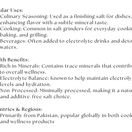 Himalayan Pink Sea Salt