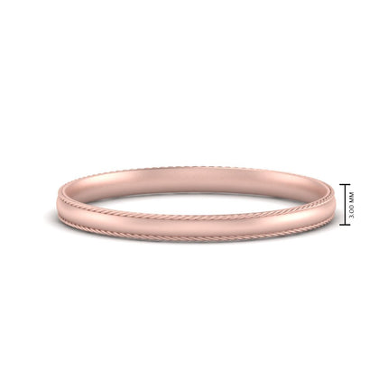 Rope Design Comfort Fit Mens Band