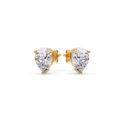 Diamond Pear Cut 3 Prong Earring