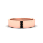 14k Rose Gold / Black Diamond / Lab Grown