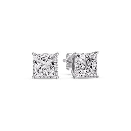Princess Cut Diamond Stud Earring