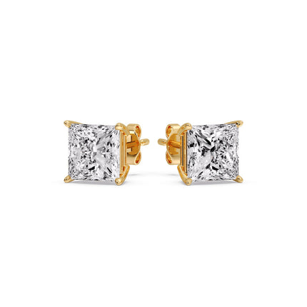 Princess Cut Diamond Stud Earring
