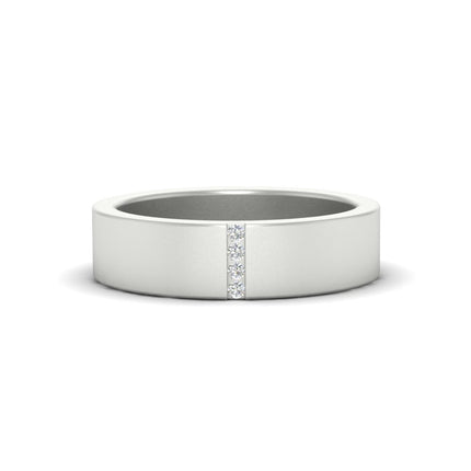 4 Stone Diamond Wedding Band Ring