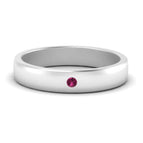 14k White Gold / Pink Sapphire / Lab Grown