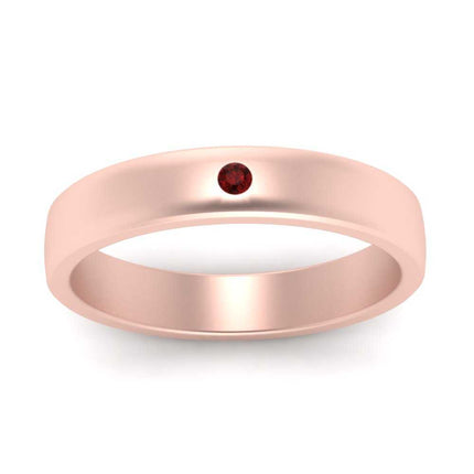 Round Diamond Classic Mens Band