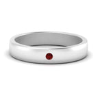 14k White Gold / Ruby / Lab Grown