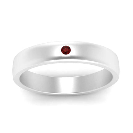 Round Diamond Classic Mens Band