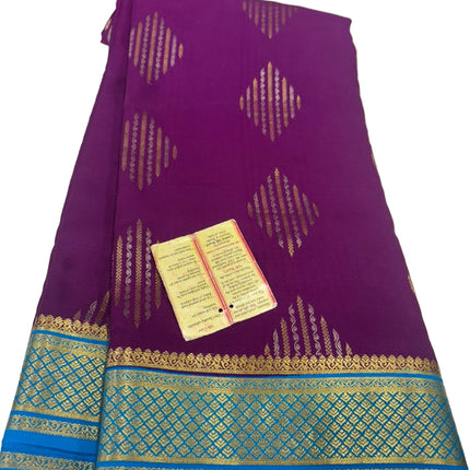 120gm Thickness Pure Mysoore Silk Saree