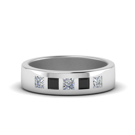 Flat Flush Set Mens Wedding Band