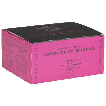 Raspberry Herbal, Box of 50 Wrapped Teabags