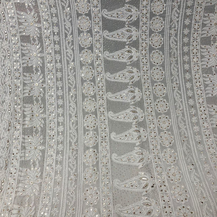 Custom Chikankari Georgette Saree
