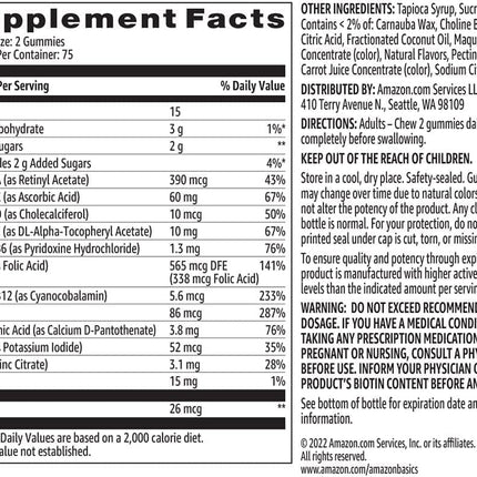 Andy Anand Chocolatier Sugar Free Multivitamin Gummies, Strawberry, Mango, Pineapple, and Peach 50 Gummies, 50 Day Supply, Pack of 1