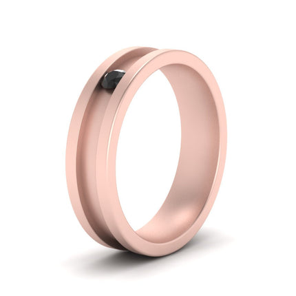 Single Stone Mens Promise Ring