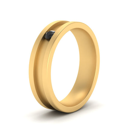 Single Stone Mens Promise Ring