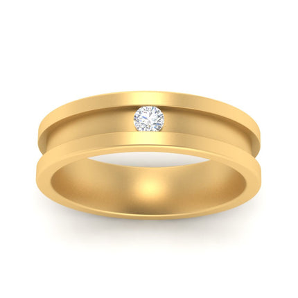 Single Stone Mens Promise Ring