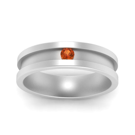 Single Stone Mens Promise Ring