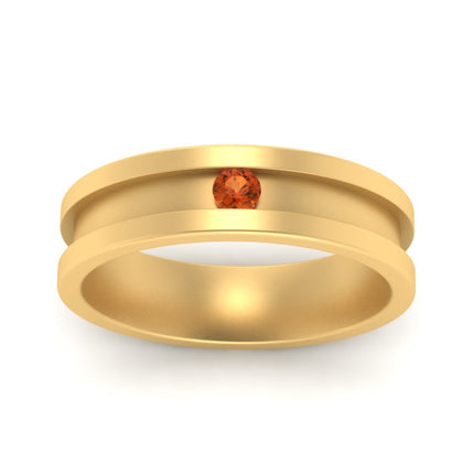 Single Stone Mens Promise Ring