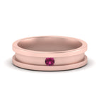 14k Rose Gold / Pink Sapphire / Lab Grown