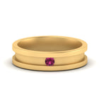 14k Yellow Gold / Pink Sapphire / Lab Grown