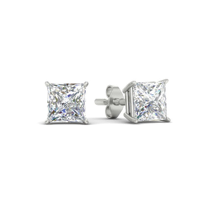 Princess Cut Diamond Stud Earring