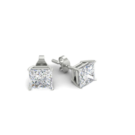 Princess Cut Diamond Stud Earring