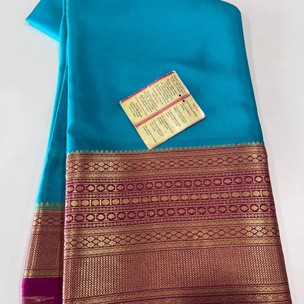 120gm Thickness Pure Mysoore Silk Saree