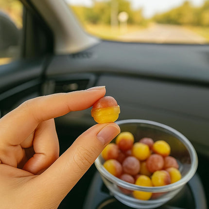 Andy Anand Chocolatier Sugar Free Pear Drops, Hard Candy Boiled in Copper Kettle for that unique taste, Flown from Europe 25 Pieces - Sugar & Aspartame Free - Naturally Flavored & Sweetened - Non-GMO, Gluten Free, Keto & Diabetic Friendly